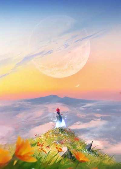 Girl in fantasy world (phone) animated by me