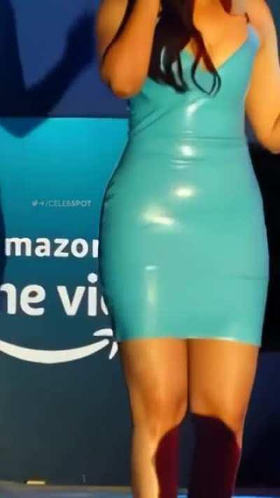 Tamanna Bhatia - Tight whores look even hotter in a thin tight leather dress