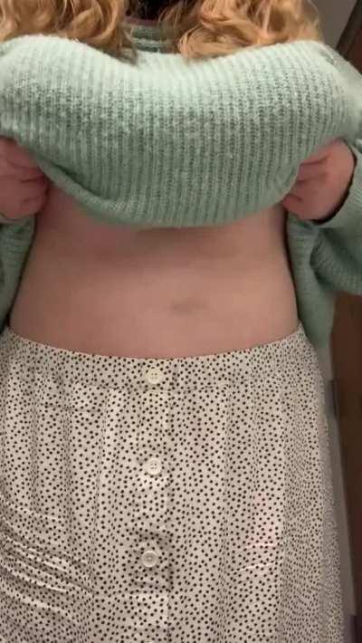 Titty drop in the office bathroom