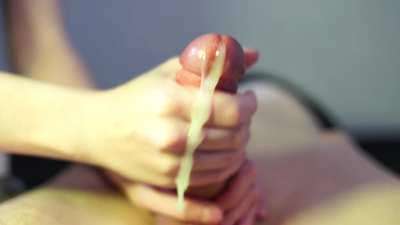His orgasm was wonderful, so much of my favorite sperm