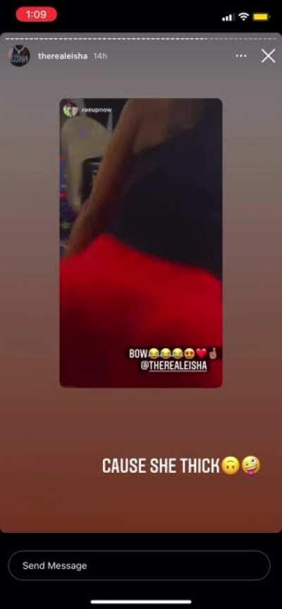 Damn she getting thicker😍