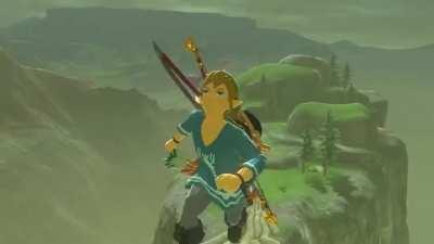 [BoTW] Link introducing places.