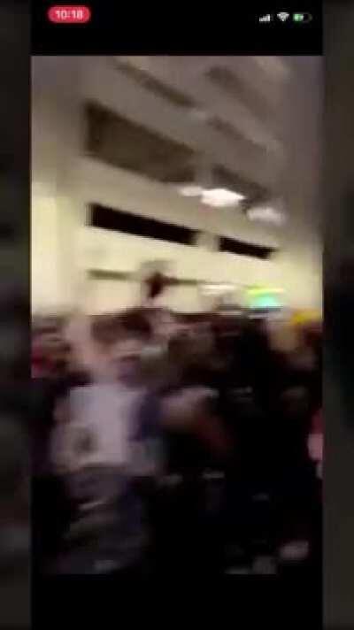 Police have Trapped Protesters in a Parking Garage and Begun hitting them with flashbangs