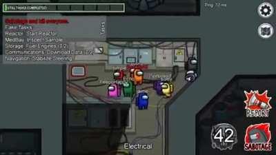 Was not expecting that.. (Credit: @AmongUs_vid)