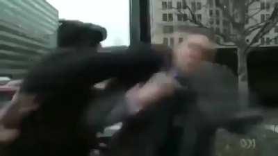 Neo-Nazi Richard Spencer getting punched - Blue Monday remix