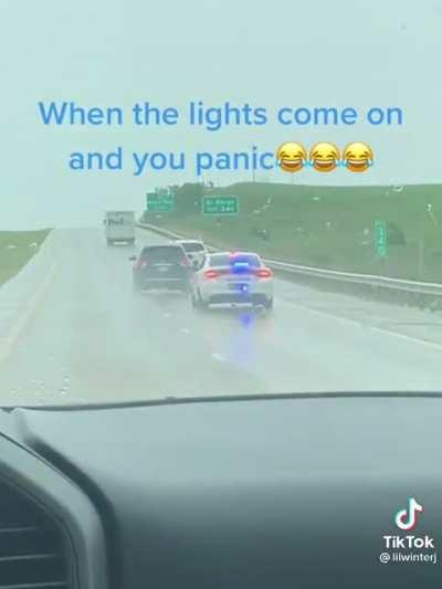 Cop: “No, not you!”