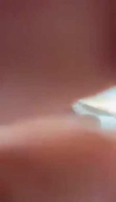 Driving through a river