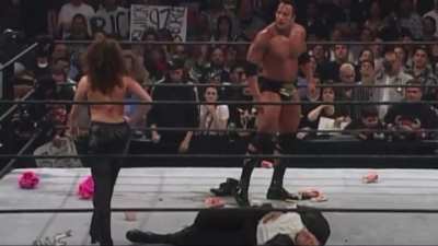 Young entitled Stephanie McMahon before and after getting put to sleep with her tummy showing