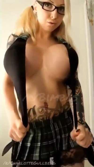 Charlotte has perfect plastic tits