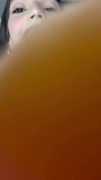 On your knees, Goddess has a nice present for your slutty mouth