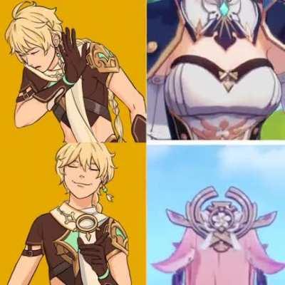 Soft, swaying, part of the body