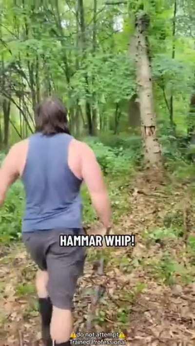 mighty Bulked Blacksmith - weilder of the Hammer whip