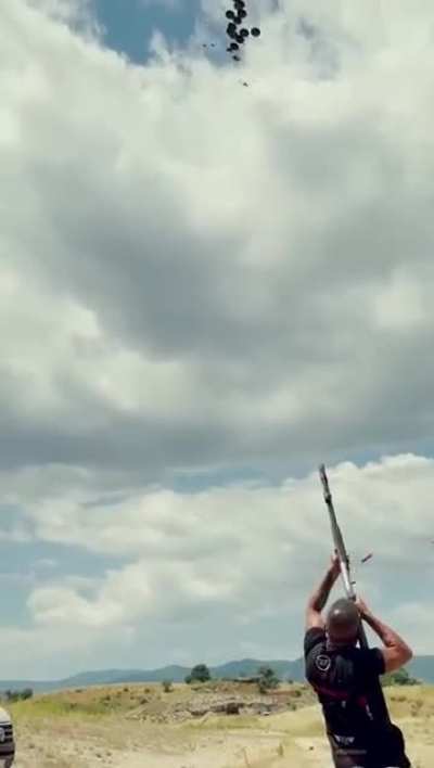 This guy’s impressive shooting skills at high speeds