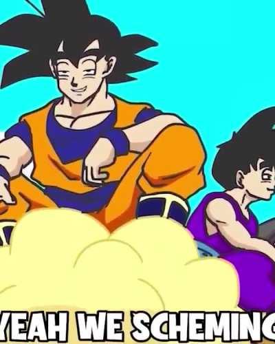 “Pretend like this panel just dropped” oh my god shut up and hit the Saiyan Walk.