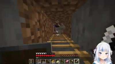 Gura can't stop flirting with Amelia...