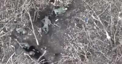 Drone taps russian occupier on the shoulder