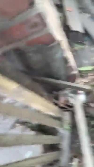 Ukrainian soldiers filmed themselves during the defence of Vovchansk at the beginning of the Russian invasion of Kharkiv. 17.05.2024, outskirts of Vovchansk.