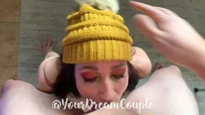 Semi soft face fuck!