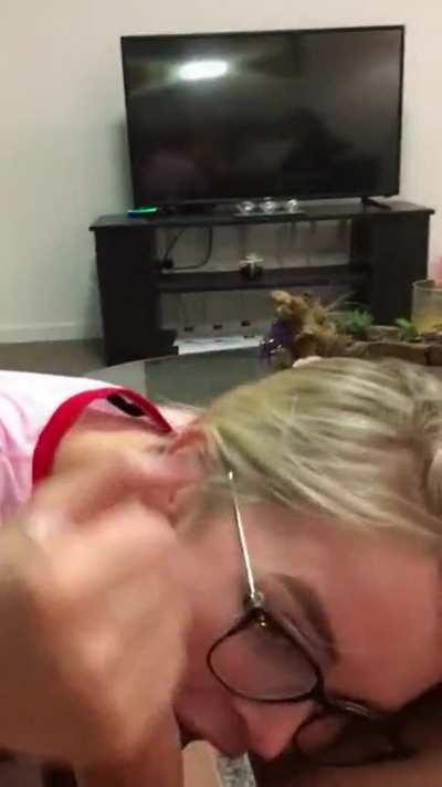 Pretty Blonde Can'T Wait For Him To Cum