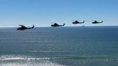 Cool flight exercise at Camp Pendleton, California.