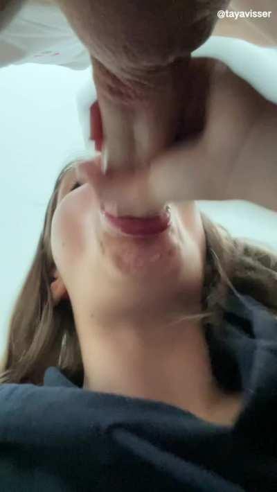 Hard Blowjob Ended by cum in mouth!!