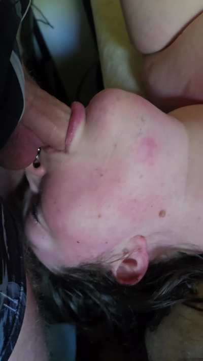 She takes his cock all the way, no halfway excuses, total control