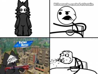 Made a meme, Imagine getting eliminated in fortnite by a goo monster lol