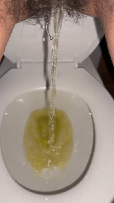 I love making the toilet water time yellow with my piss 