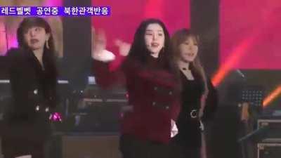 Kpop group Red Velvet preforming in North Korea