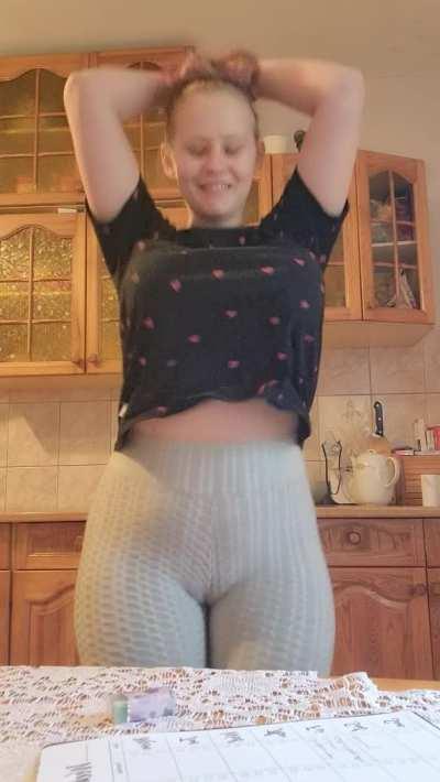 Homemade, simple, made in the kitchen. Simply. My huge and bouncy boobs bounce. Heh. Enjoy.