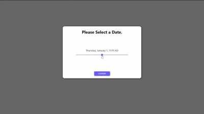 Compact yet versatile date selector