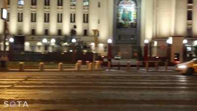 Russian Ministry of Defense columns on the move in Moscow amid tensions with Wagner Group