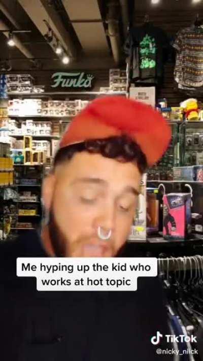 When he turned around I cried