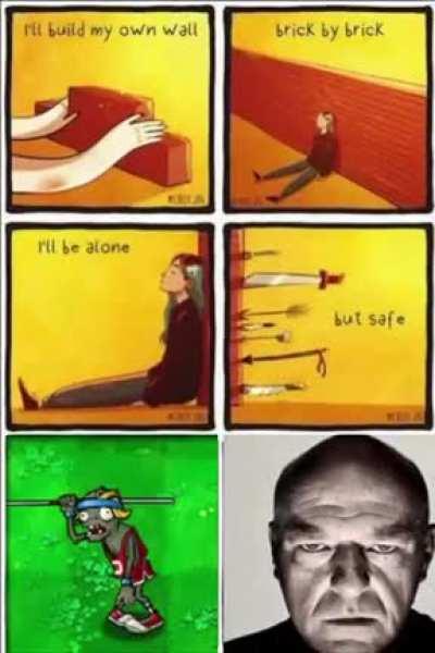 When you think that a wall can protect you: