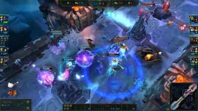 Quadra Kill with Varus Q in ARAM