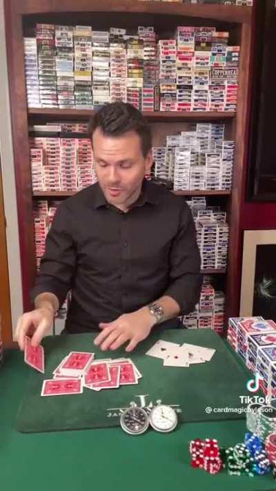 Jason Ladanye does absolute mind bending things with cards. (@cardmagicbyjason)