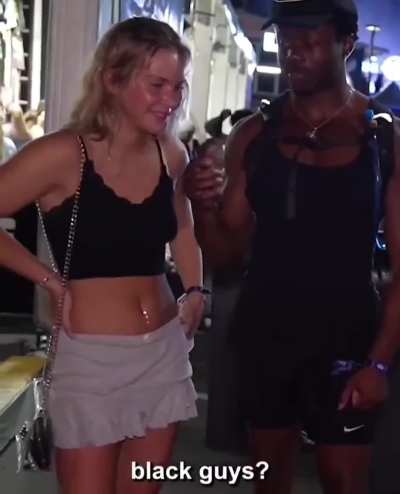 A sexy white girl admits to having a threesome