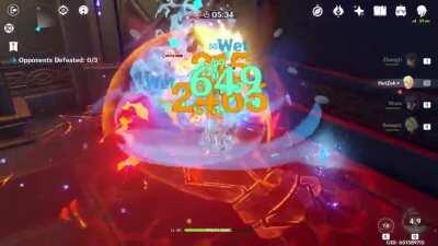 In the Clear Pool and Mountain Cavern domain (Bloodstained/Noblesse), there's a spot that makes all 3 abyss mages teleport right in front of you, letting you break all their shields at once (details in comments)