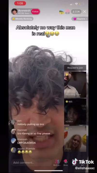 Avaneesh on his knees begging like a dog 🤦‍♀️ no shame