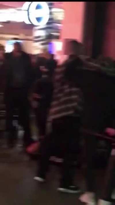 Man attacks skater kids 3 times before eating a board