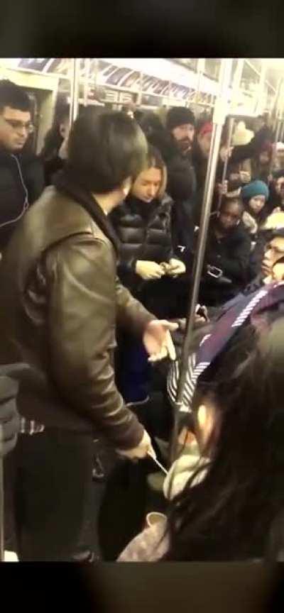 Why she hitting people