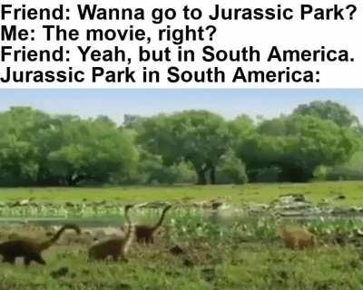 Jurassic Park but reverse...