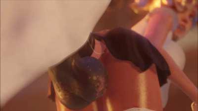 Mercy will need to heal herself after this (thebartender)