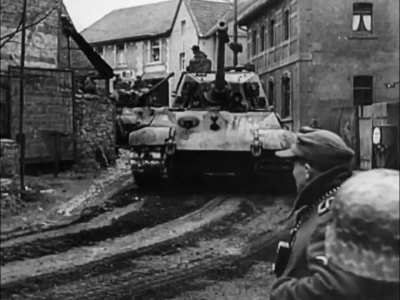 Königstiger tanks of Schwere SS-Panzerabteilung 501 in Belgium in December 1944