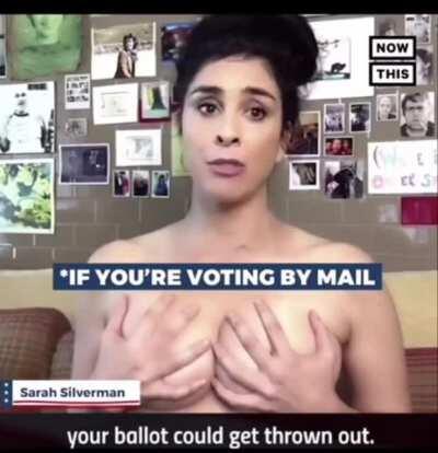 It’s a patriotic duty to cum all over Sarah Silverman’s tits