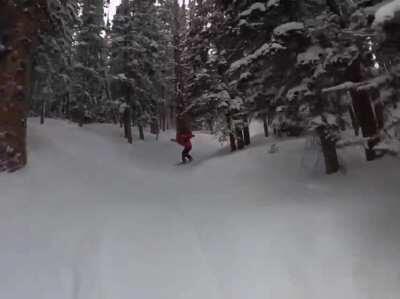 Everyone’s favorite wooded gully at Breckenridge