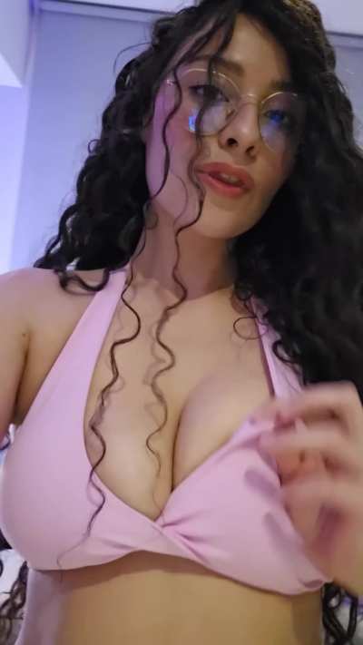 Too busty to behave… and way too pink to ignore