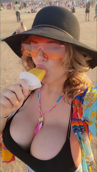 Innocently enjoying my popsicle…