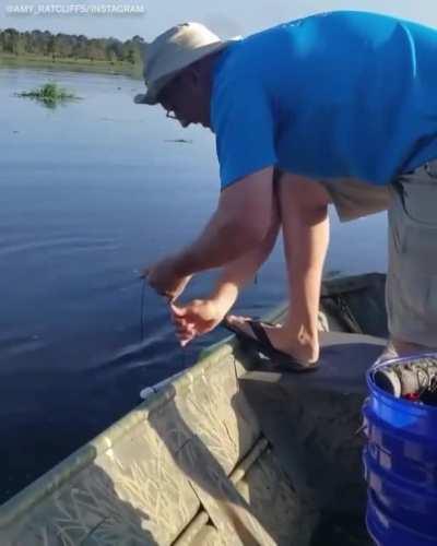 He thought he had a catfish