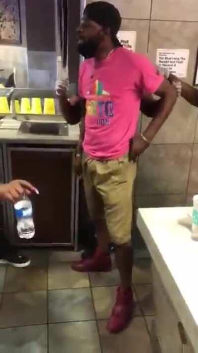 BLM protesters in a McDonald's in Pittsburgh Pennsylvania